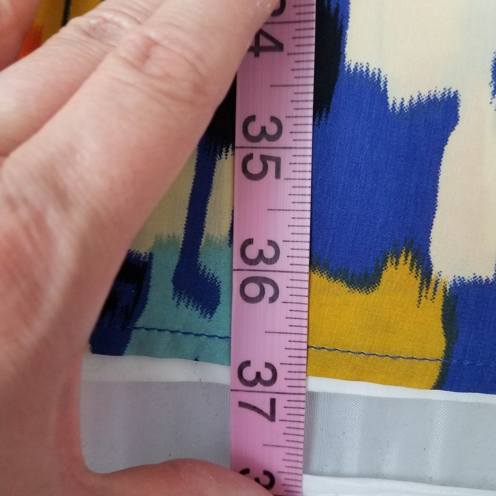 AB Studio Geometric Flutter Dress with Pockets 6 - Picture 5 of 14